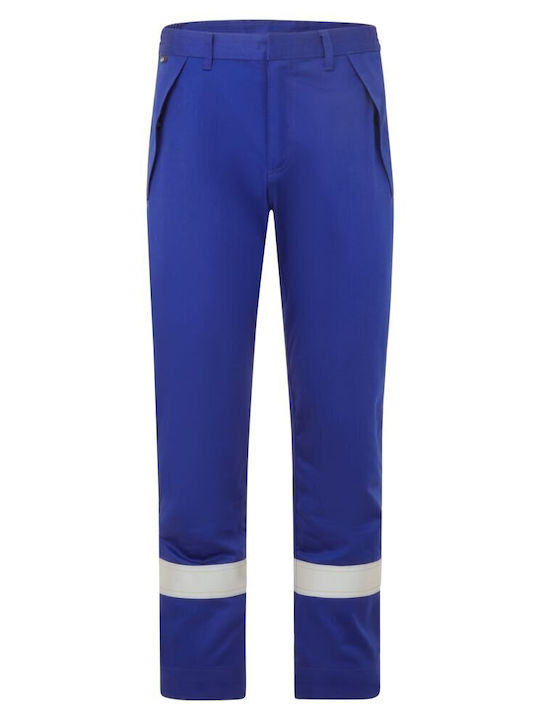 Portwest Reflective and Waterproof Work Trousers Blue