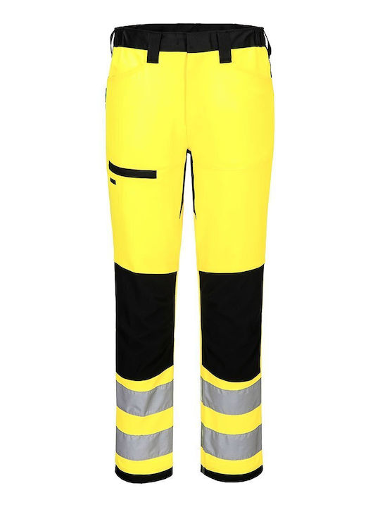 Portwest Pantaloni De Lucru Reflectorizanți Galbeni
