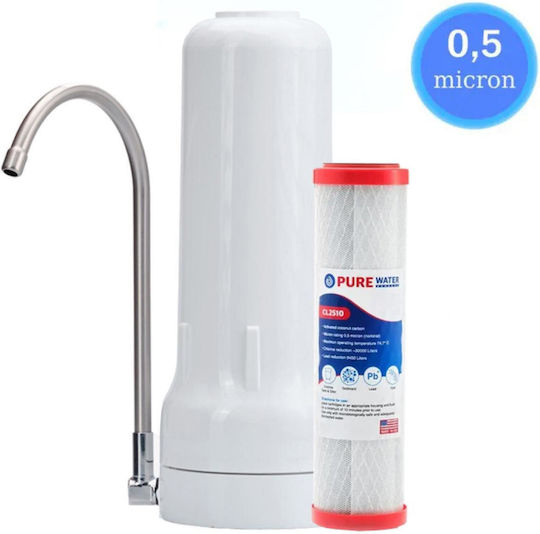 Filtrato Ct-14 Wasserfiltrationssysteme Einzeln Arbeitsplatte mit Wasserhahn & Ersatzfilter 50-0046/4
