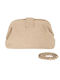Celestino Damen Handtasche Clutch Geflochten Beige