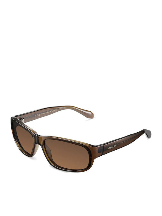Meller Taye Unisex Sunglasses with Yellow Horn-Rimmed Frame and Yellow Polarized Lenses