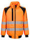 Portwest Μπουφάν Εργασίας Ανακλαστικό με Επένδυση Fleece Πορτοκαλί