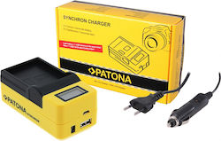 Patona Dual Lcd Usb Charger Olympus Om-1 Blx-1