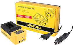 Patona Synchron Usb Charger F Gopro Hero 8 Ahdbt-801 Hero 7 Ahdbt-701 Hero 6 Hero 5 Ahdbt-501 Lcd