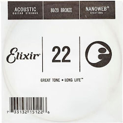 Elixir Nanoweb Einzel Saite 80/20 Bronze Akusti...