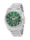 Maserati Men's Watch 43mm Chronograph Battery with Silver Metal Bracelet