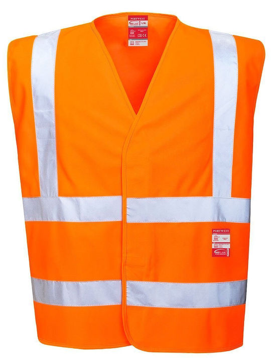Portwest Herren Arbeitsweste mit Reflektierenden Bändern Orange