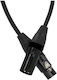 Audio Club Cable XLR female - XLR male Μαύρο 20m CMI-20