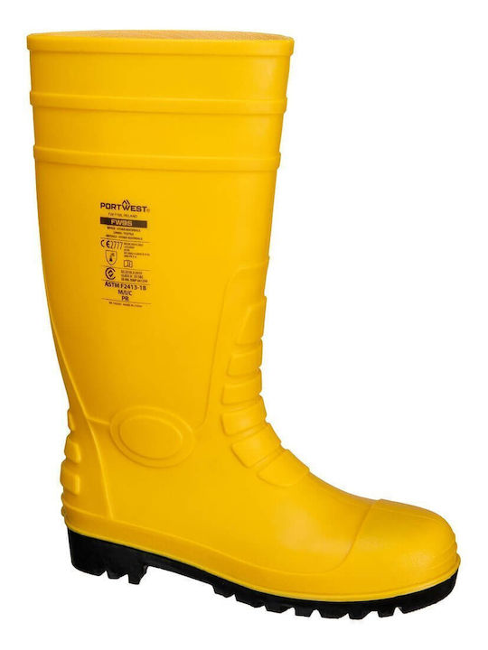 Portwest Cizme De Protecție Glezna Galbene Portwest Cizme De Protecție Glezna Galbene