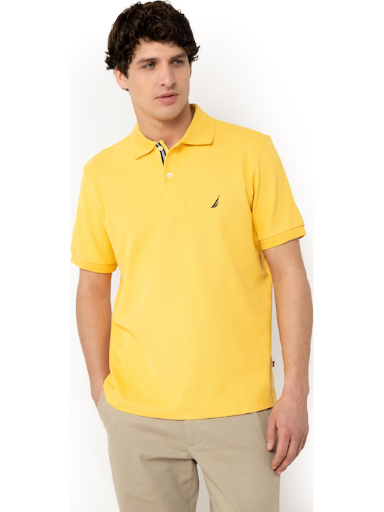 Nautica Polo Short Sleeve Blouse Yellow