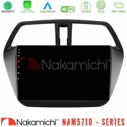 Nakamichi Car Audio System for Suzuki SX4 S-Cross 2013 – 2020 Bluetooth USB WiFi GPS Apple CarPlay Android Auto with 9" Touch Screen