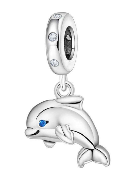 Charmy Charm Animal Din Argint Cu Zirconiu Albastru