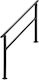 Balustradă Pentru Terase 4-5 Trepte Exterioare Oțel Negru 1380 X 84 X 920 Mm Unghi Reglabil