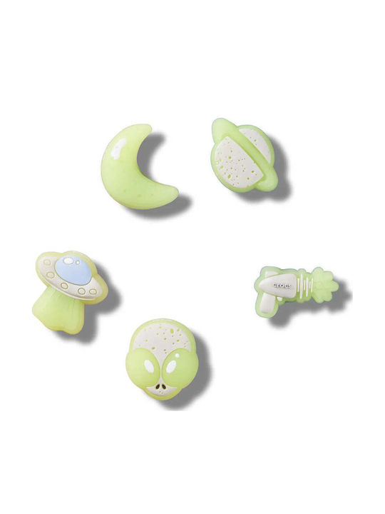 Crocs Джибитс Брошки Зелени 5 Брой