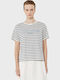 Γυναικείο T-shirt Ριγέ Striped Blue
