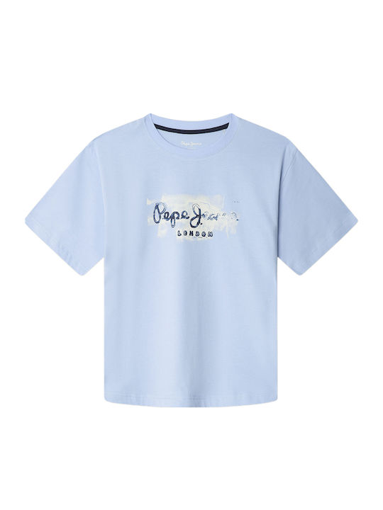Pepe Jeans Παιδική Μπλούζα Κοντομάνικη 513/sky ...
