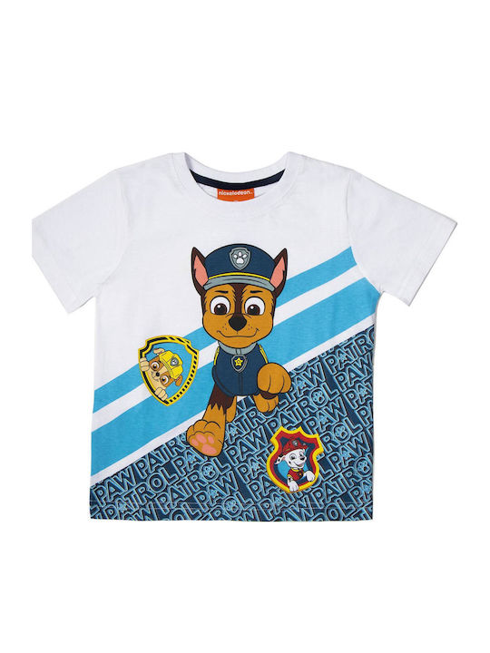 Kids Short-Sleeved White Blouse Paw Patrol