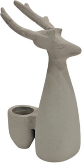 InTheBox Christmas Candlestick White 19x9cm