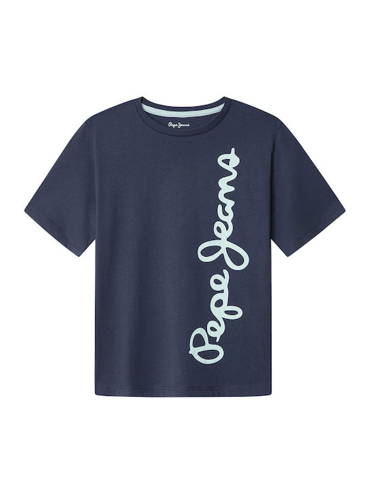Pepe Jeans Παιδική Μπλούζα Κοντομάνικη Navy Waldo