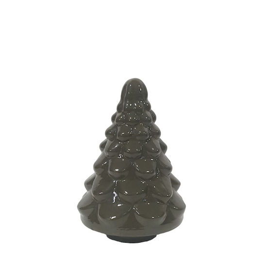 Weihnachtsdekorationen mit Bäumen Glas Grünes 13cm 2 Stück