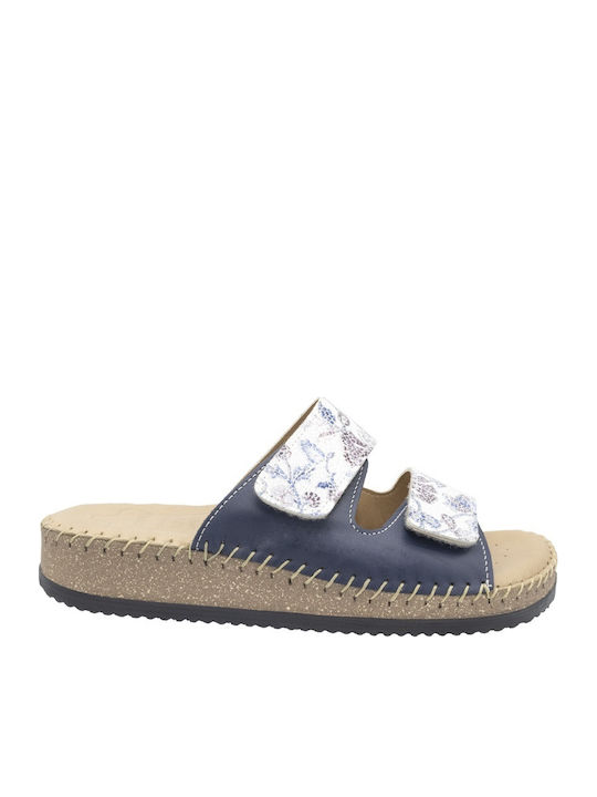 Sandale Casual Damă Anatomici Din Piele Albastre