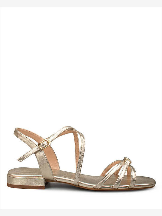 Unisa Gold Flache Sandalen Für Damen