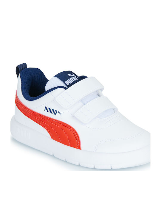 PUMA Courtflex V3 V Inf Παιδικά Sneakers Λευκά