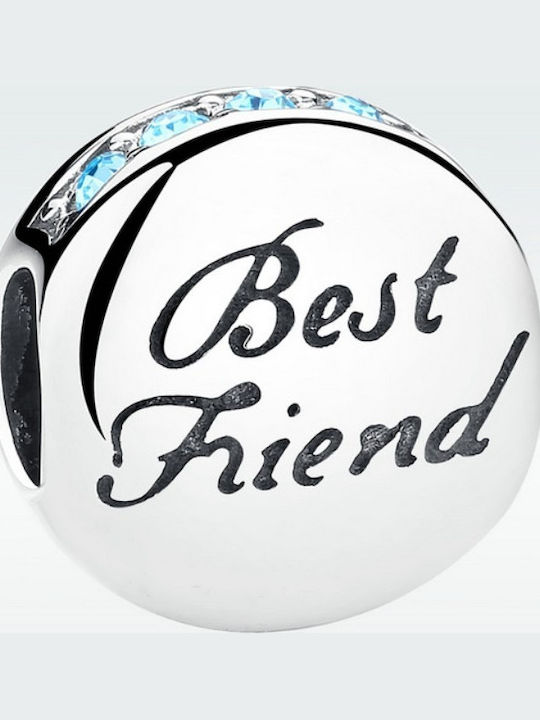 Silver me Charm Best Friends από Ασήμι με Ζιργκόν