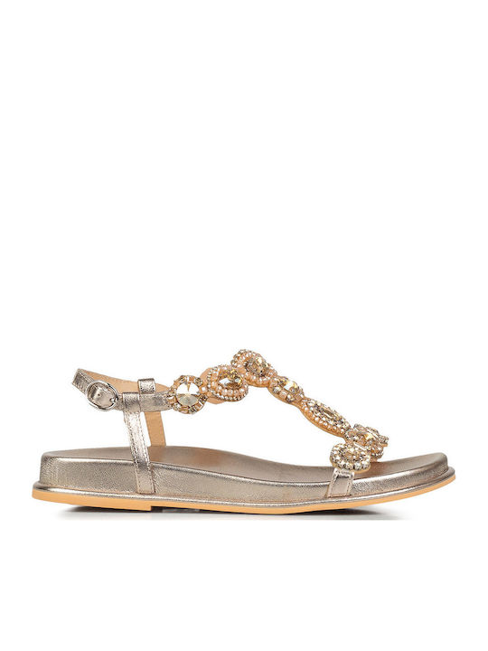 Alma en Pena Women's Flat Sandals Beige