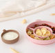 Kiokids Children's Silicone Food Plate Pink 2 Pieces