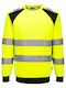 Portwest CD805 Männliche Arbeitshemden und T-Shirts Gelbe mit reflektierenden Bändern
