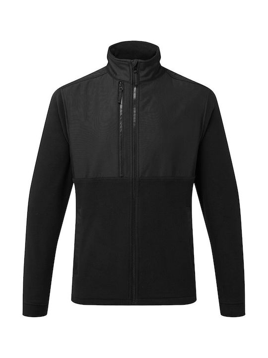 Portwest Ανδρική Μπλούζα Εργασίας Μαύρη Fleece