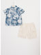 Kids Set with Summer Shorts 2 Pieces Blue