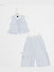 Kids Set with Pants Summer 3pcs Light Blue