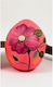 Painted Ceramic Egg Opens Pink Flower