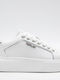 Damen Flatforms Sneakers Weiß