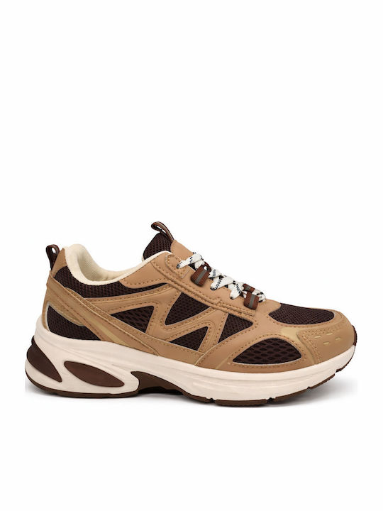 Plato Damen Chunky Sneakers Braun