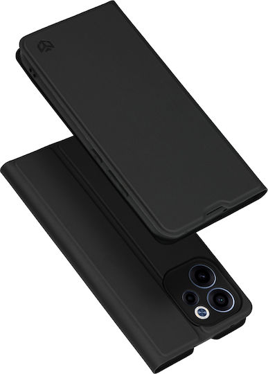 Techsuit Magskin Book Silicone Synthetic Leather Black Oppo Reno15 F
