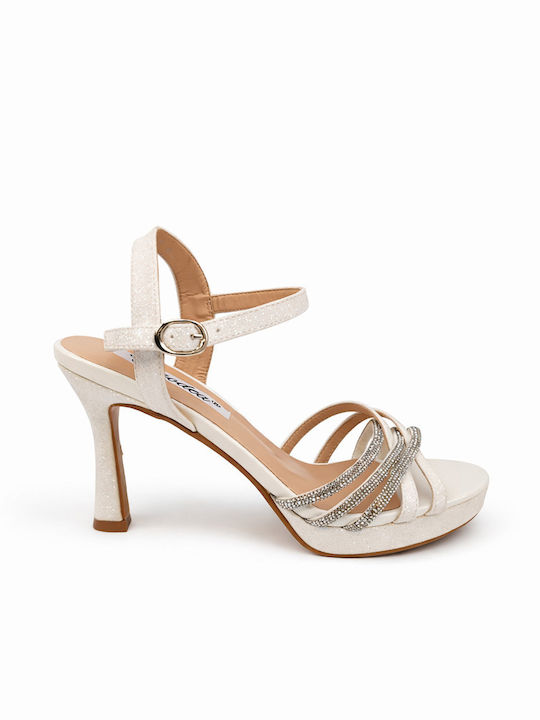 Ciaodea Sandals with Strass White