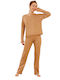 Sexen Summer Women's Pyjama Set Camel Beige