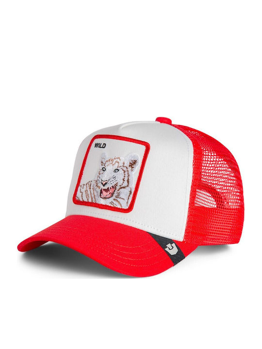 Pălărie Copii Wild Tiger Mini Tigru Alb-Roșu Goorin Bros Pălărie Copii Wild Tiger Mini Tigru Alb-Roșu Goorin Bros