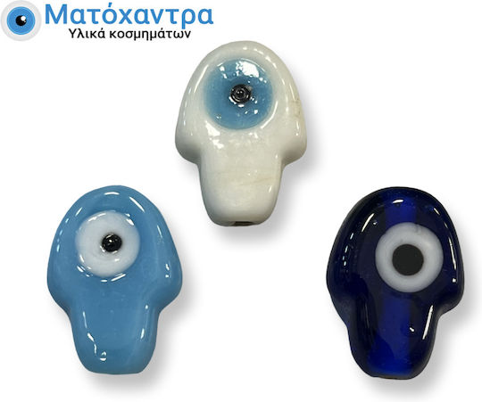 Eye Bead Hand Fatima Mix 2*1.5cm 6 Pieces