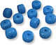 Glass Bead Rivet Blue 8*5mm 50 Pieces