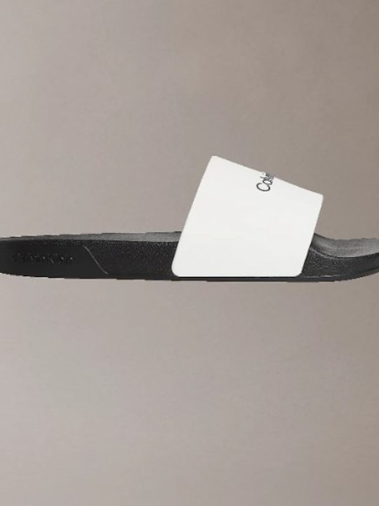 Calvin Klein Herren Slides Anatomisch Weiß HM0H...