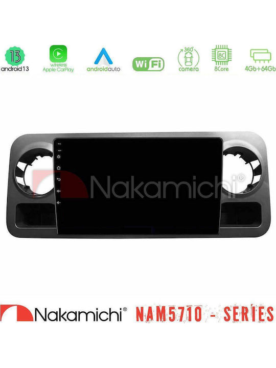 Nakamichi Car Audio System for Mercedes-Benz Sprinter 2019-2023 Bluetooth USB WiFi GPS Apple CarPlay Android Auto with 10" Touch Screen