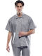 Μακρυμάνικo Overshirt Light Grey