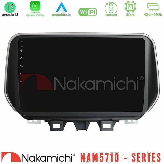 Nakamichi Car Audio System for Hyundai iX35 2018 – 2020 Bluetooth USB WiFi GPS Apple CarPlay Android Auto with 10" Touch Screen