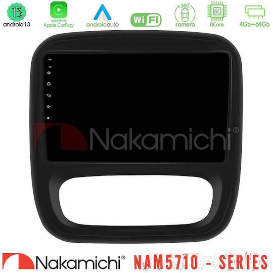 Nakamichi Car Audio System for Opel Vivaro Fiat Talento Renault Trafic Nissan NV300 2014-2018 with A/C Bluetooth USB Wi-Fi GPS Apple CarPlay Android Auto with 9 Inch Touch Screen