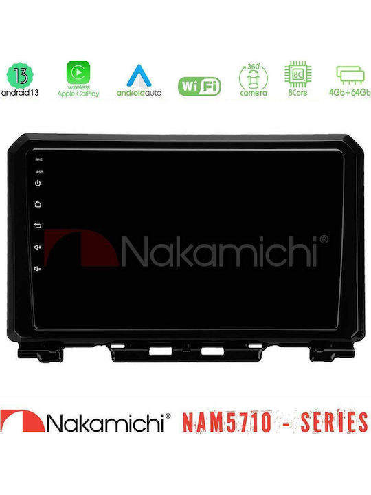 Nakamichi Car Audio System for Suzuki Jimny 2018-2022 Bluetooth USB WiFi GPS Apple CarPlay Android Auto with 9" Touch Screen