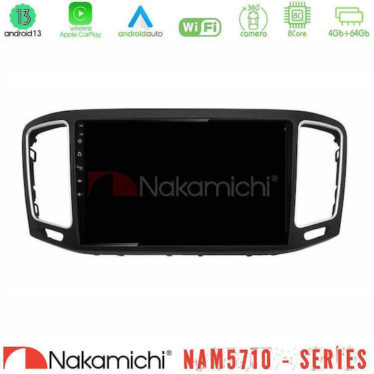 Nakamichi Car Audio System for Volkswagen Sharan 2015-2023 Bluetooth USB WiFi GPS Apple CarPlay Android Auto with 9" Touch Screen